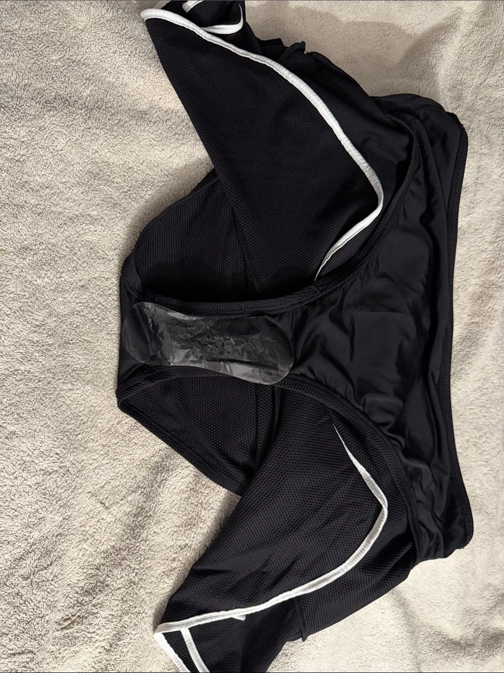 Tommy Bahama Black & White Ruffle Tankini with Skirt - Picture 9 of 9